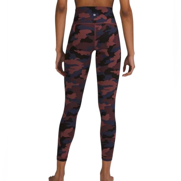 Lululemon Wunder Under HR Tight 25" - Heritage 365 Camo Smoky Red Night - Picture 2 of 11
